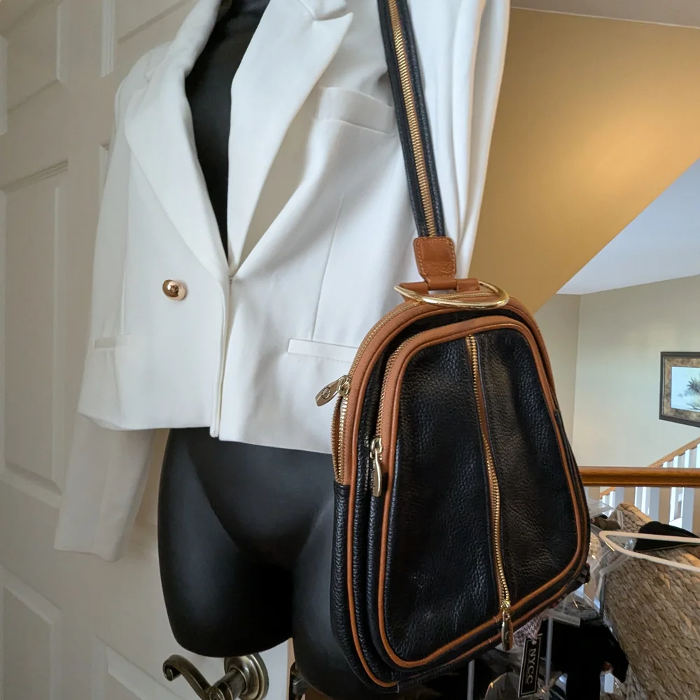 Valentina Black and Brown Backpack - Picture 5 of 12